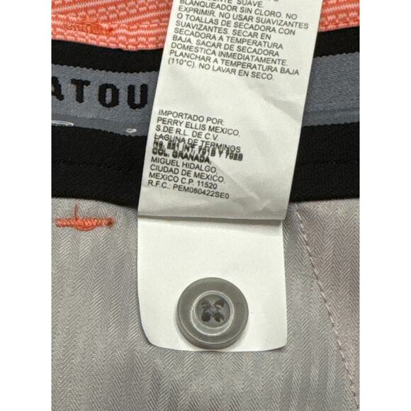 NWT PGA Tour Shorts Living Coral 34 Moisture Wicking Performance Stretch Fabric - Picture 6 of 6